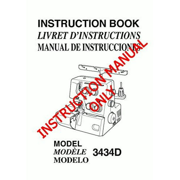 Janome 3434D 9102D S1234DX Sewing Machine Instruction Manual FREE SHIPPING